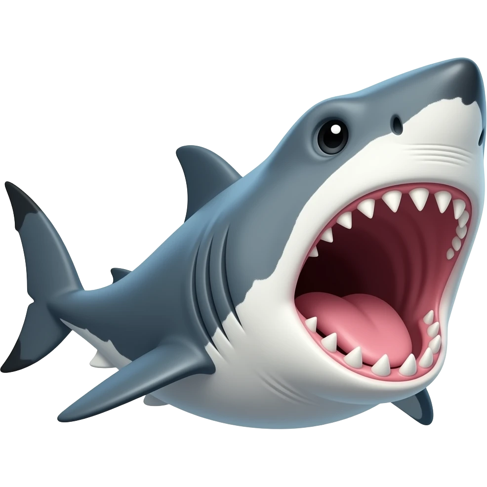 shark with open mouth emoji