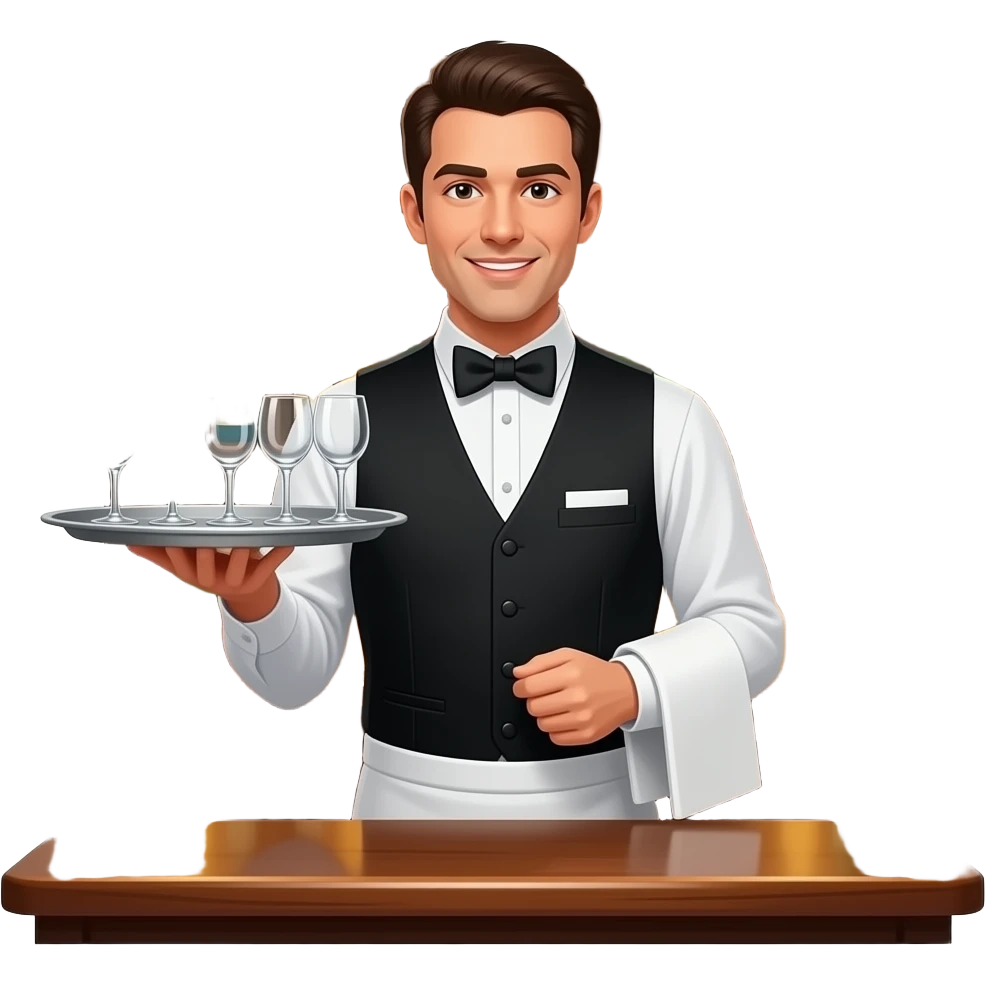waiter emoji