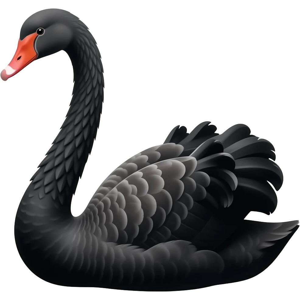 Black swan emoji