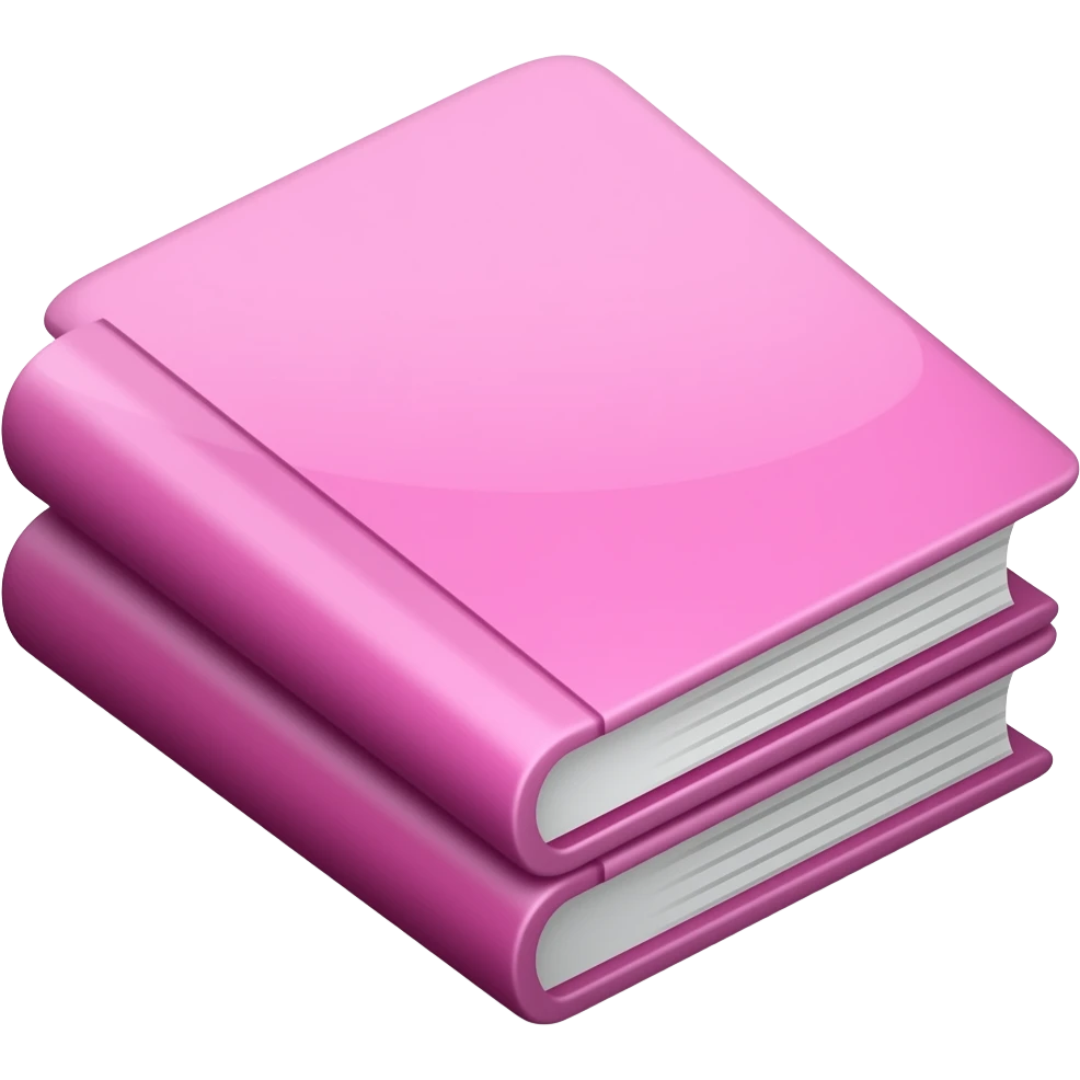documents pink glossy emoji