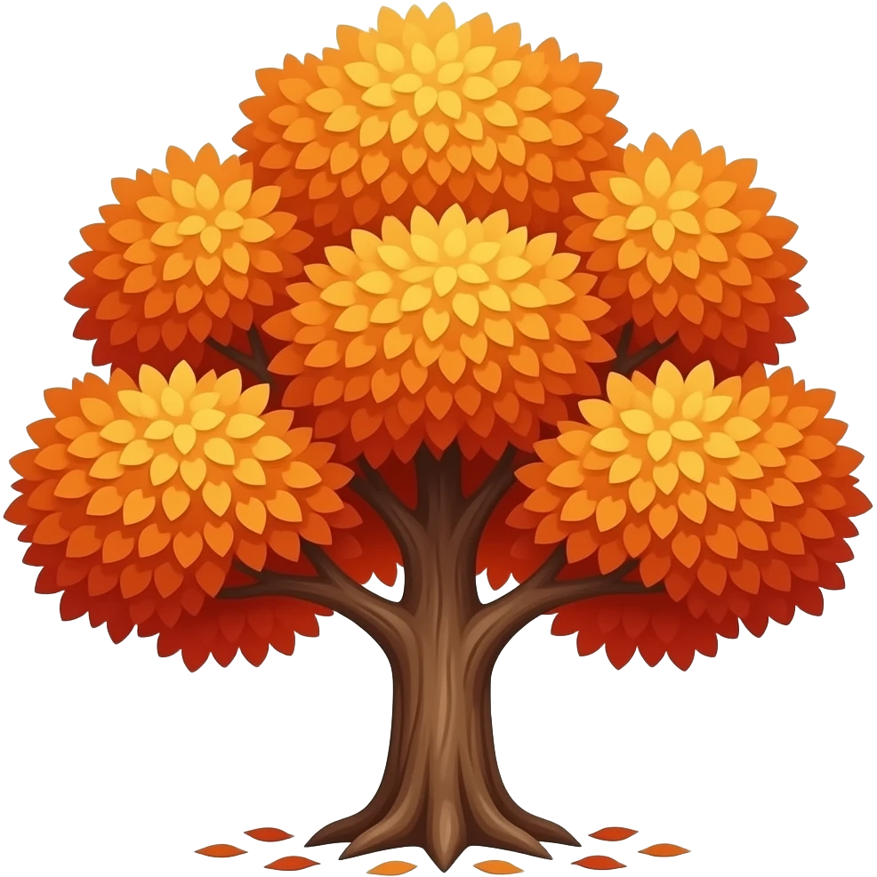Fall tree emoji
