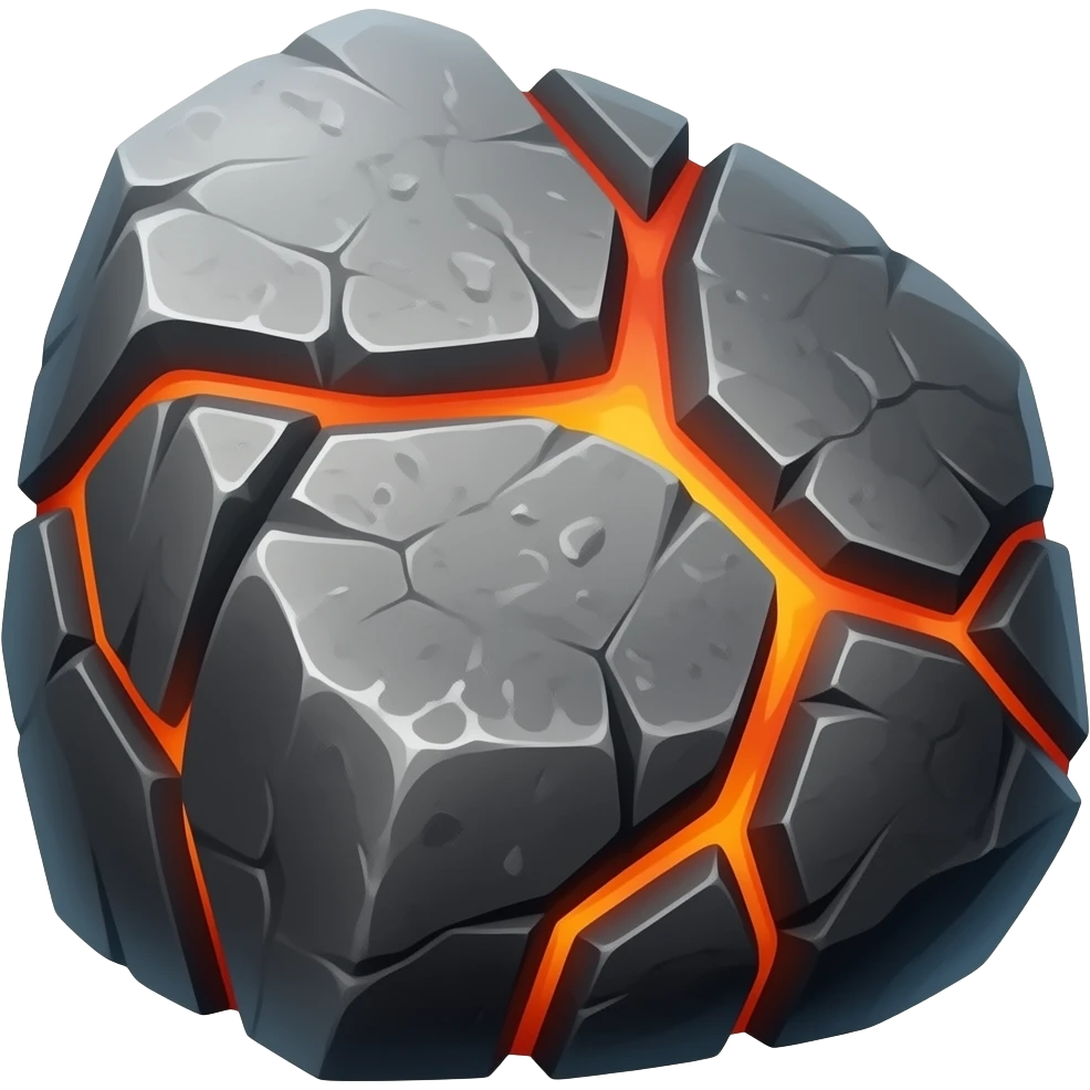 cooled lava rockk emoji