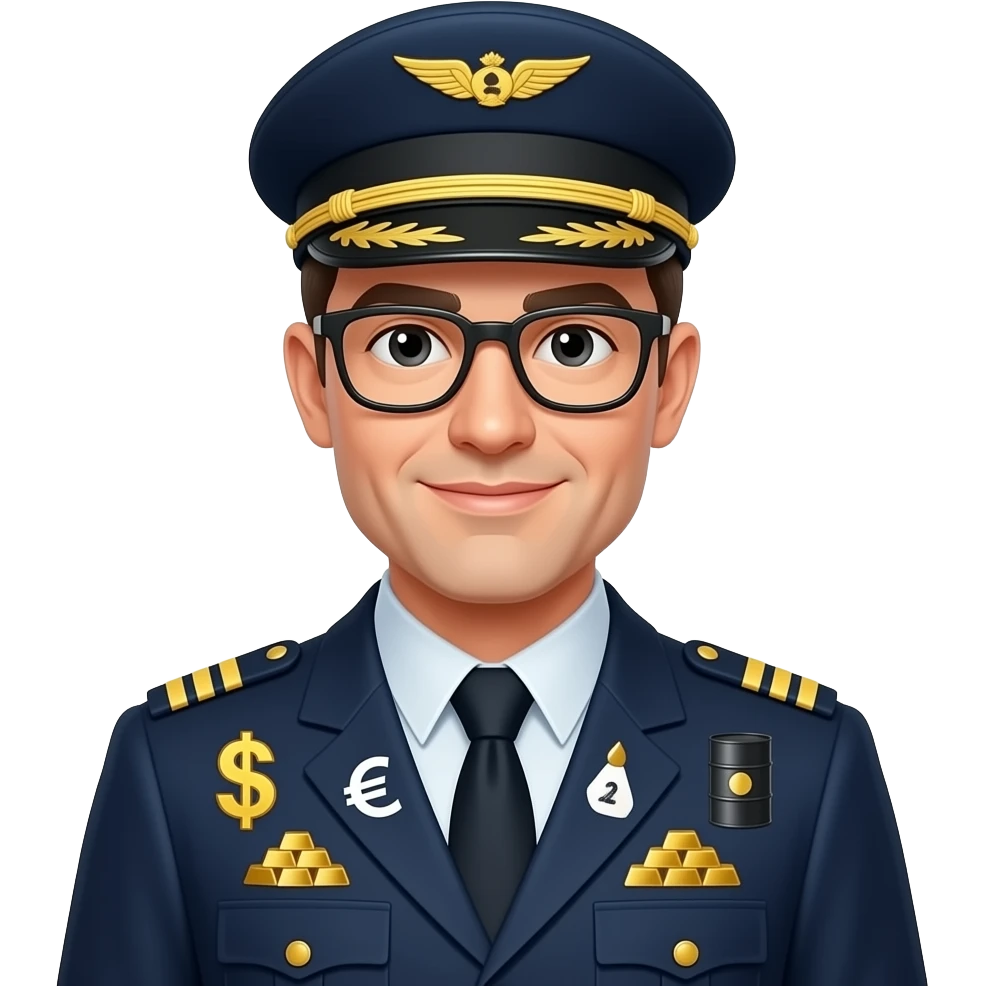 guy with pulte hat and glasses with commodity symbols emoji