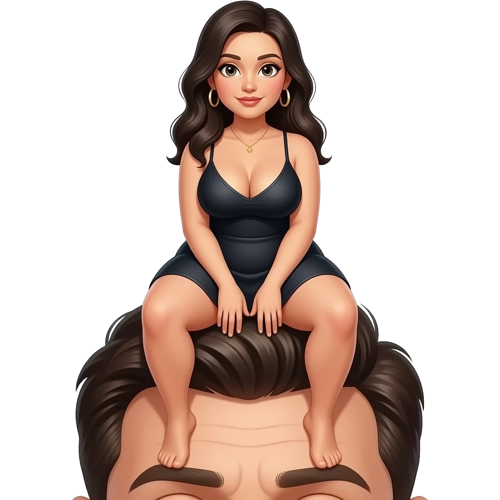 Big Booty female sitting on mans face emoji