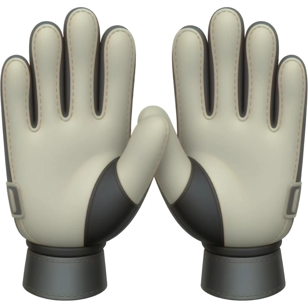 Guantes de portero de fútbol emoji