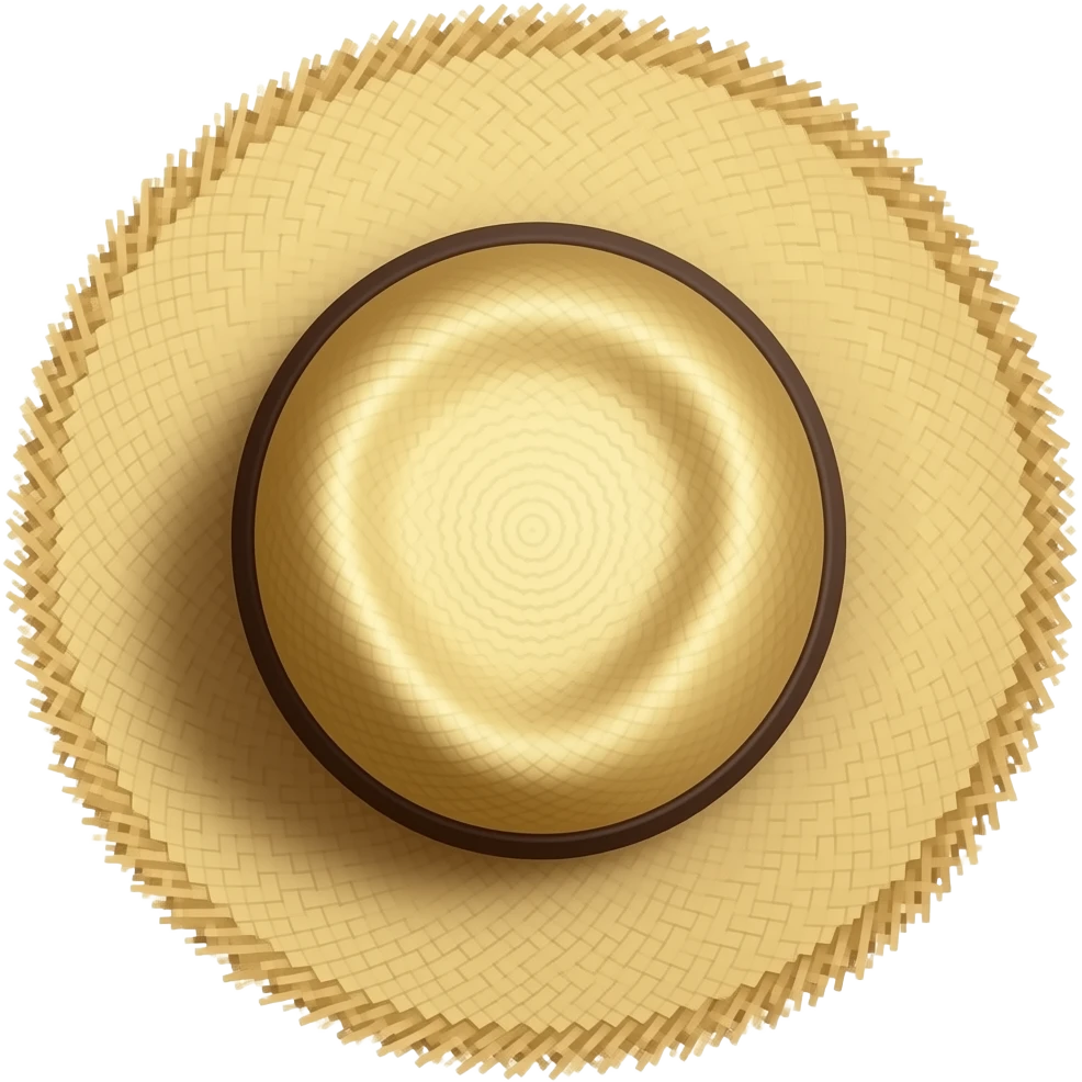 Create this emoji straw hat emoji