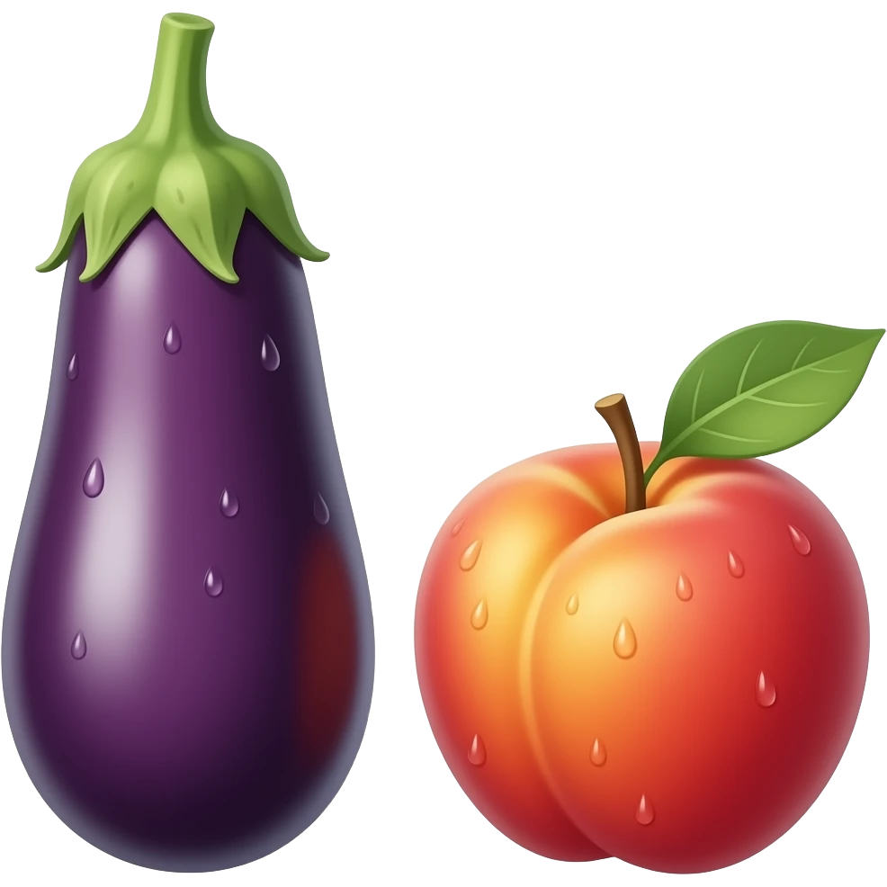 🍆🍑💦 emoji