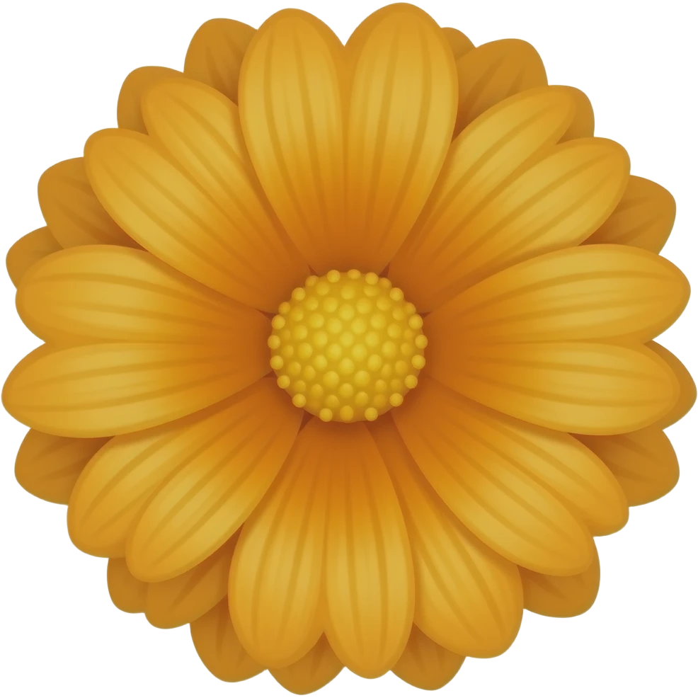orange flower emoji