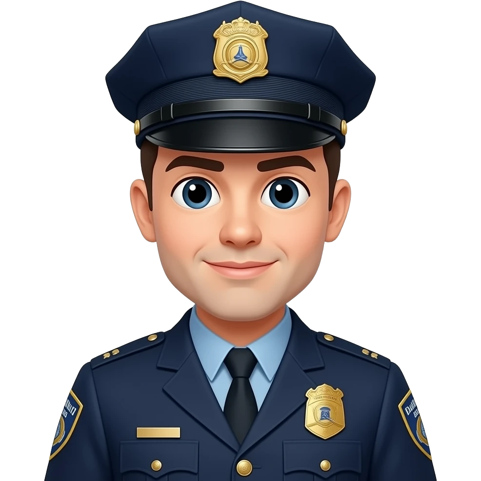 A policeman emoji
