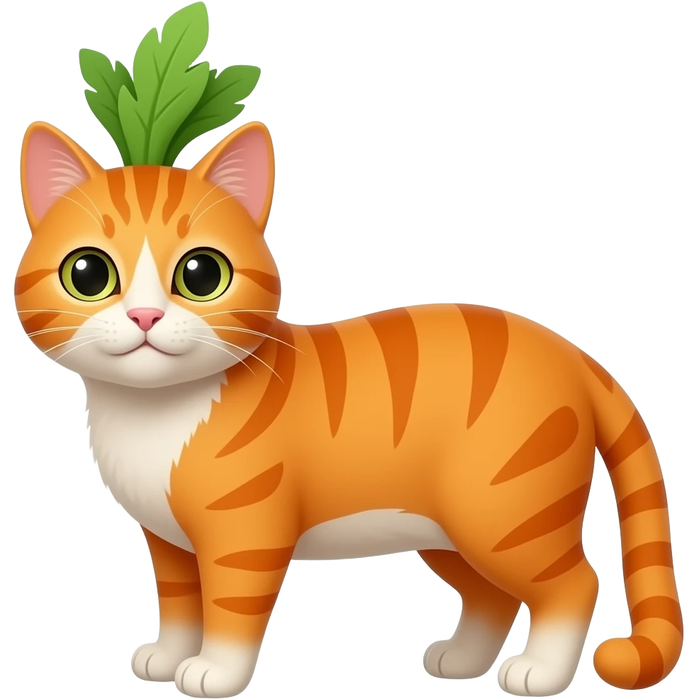 A carrot cat emoji