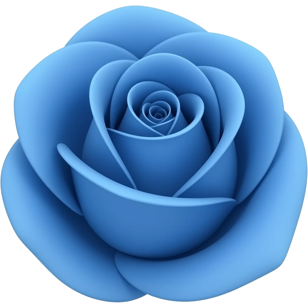 گل رز آبی emoji