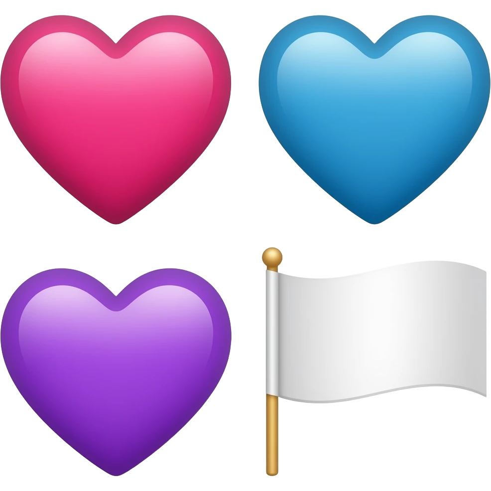 🩷💙💜🏳️ emoji
