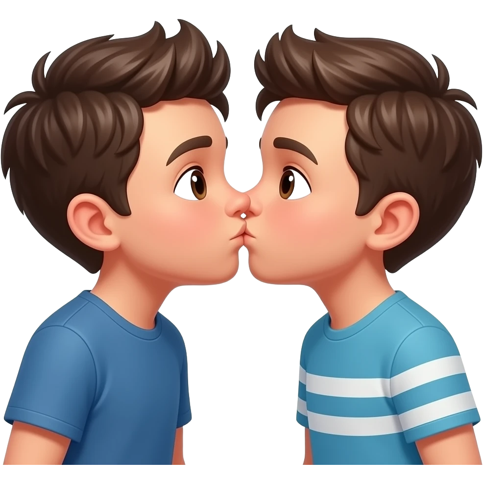 Два мальчика целуются emoji