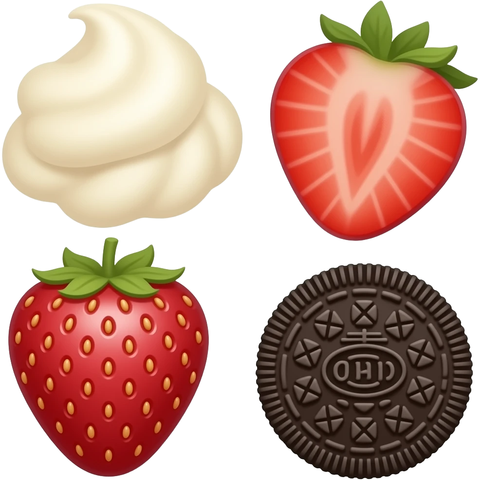 vanille-erdbeere-oreo emoji