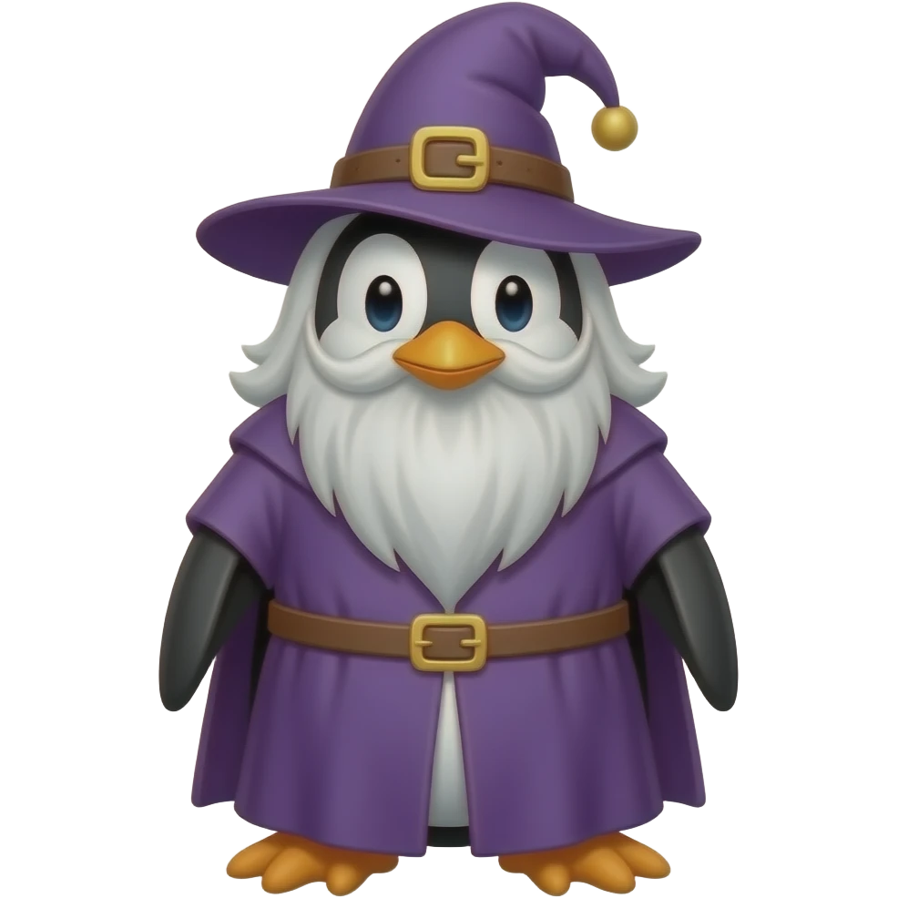 Penguin Wizard emoji
