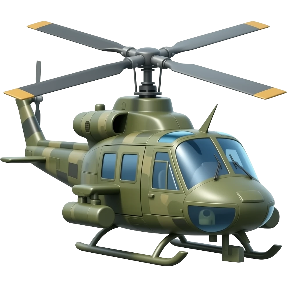 Military  helicopter emoji