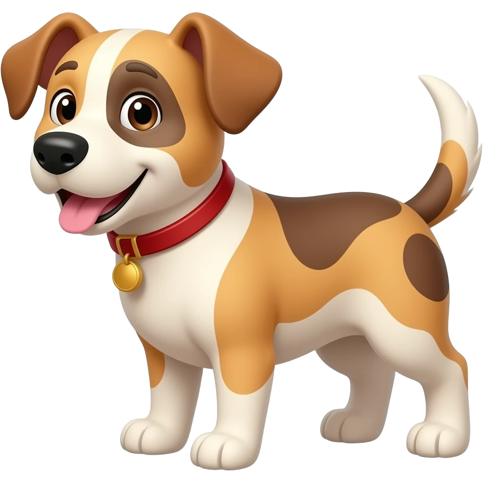 Creat an animated dog emoji