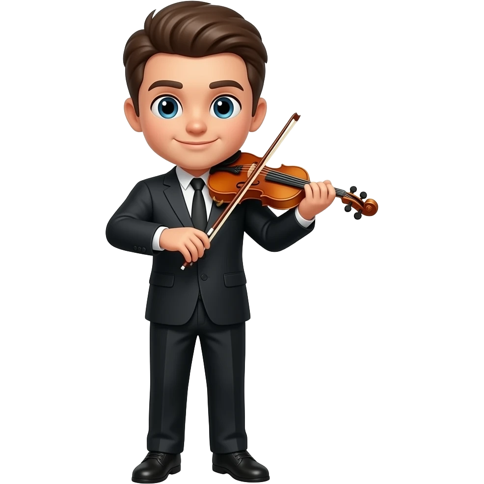 playing a tiny violin emoji