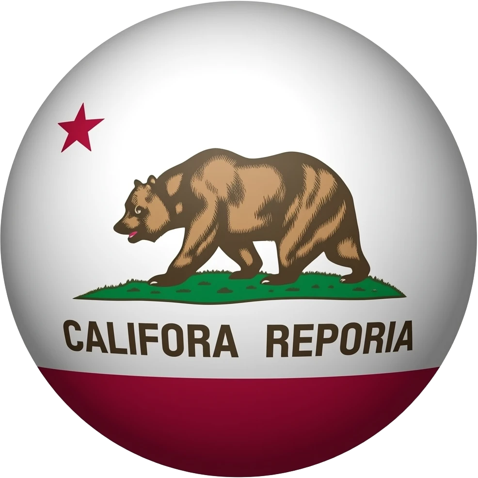 California flag country Ball emoji