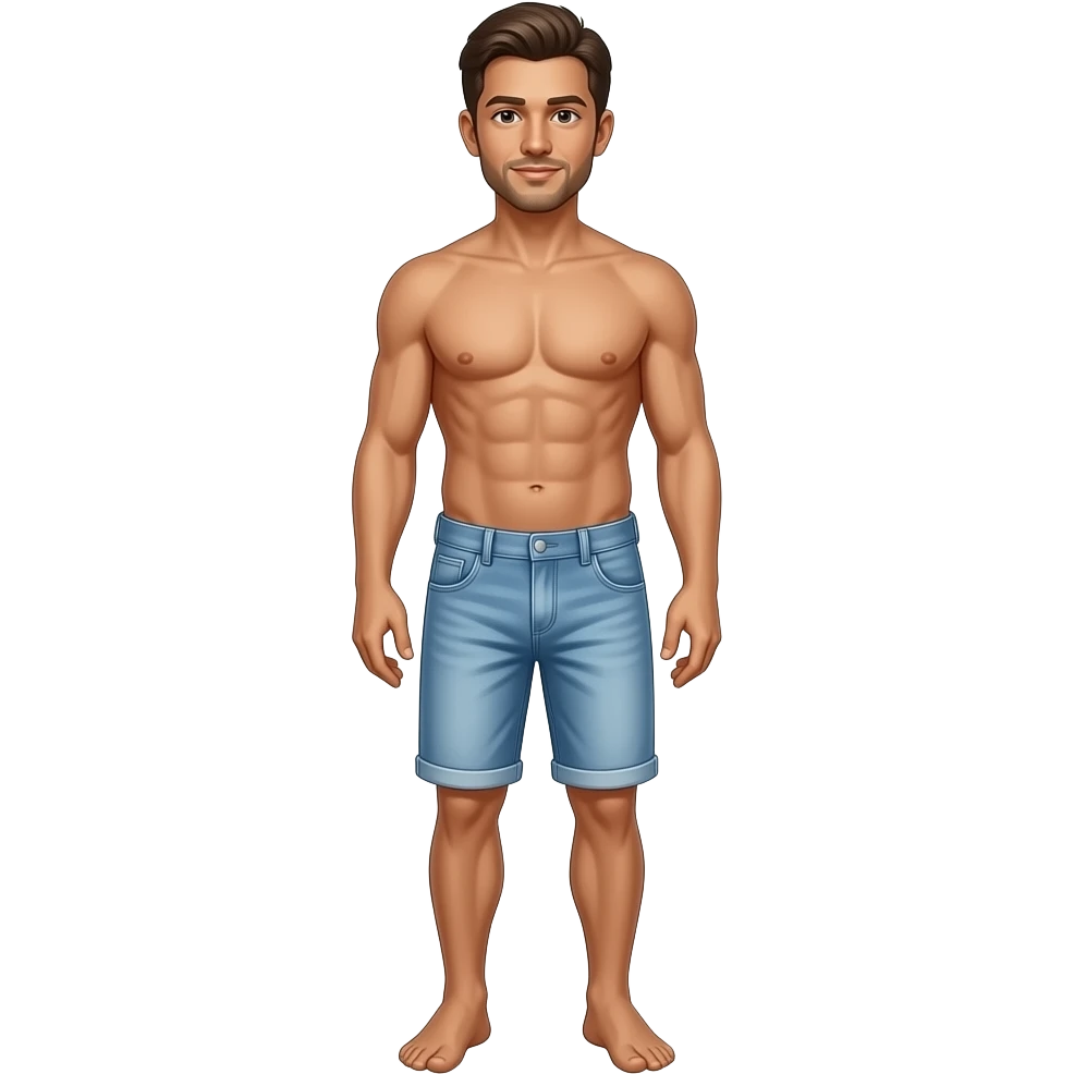 Enaldinho naked full body not have pants. emoji