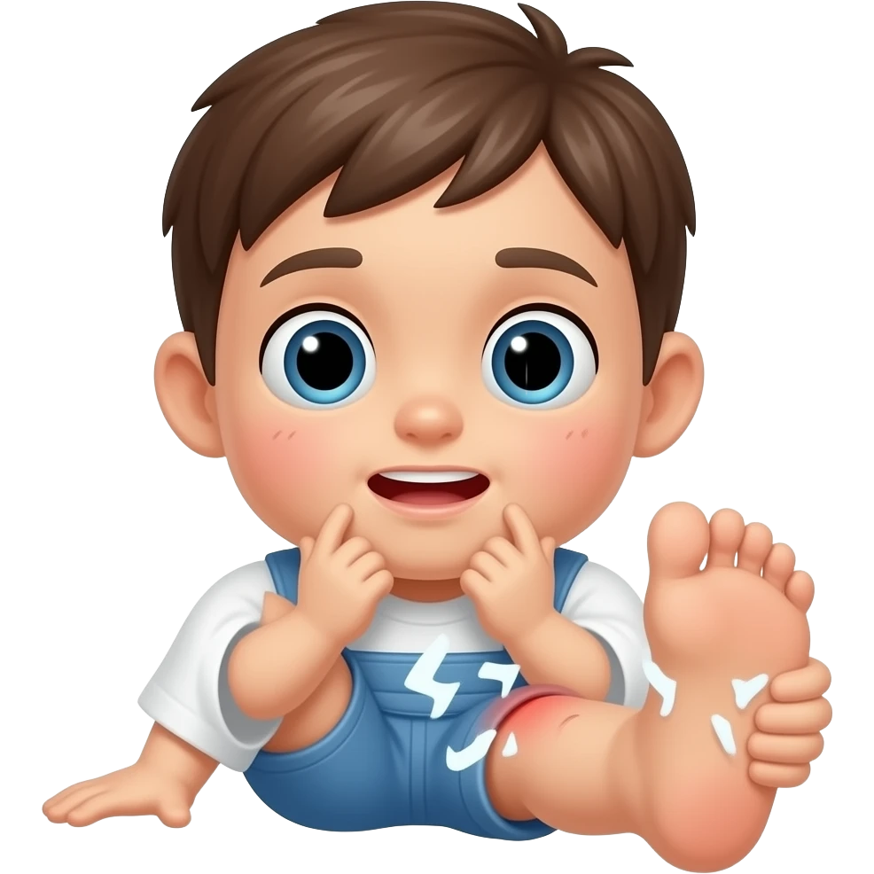 У ребенка болит нога emoji