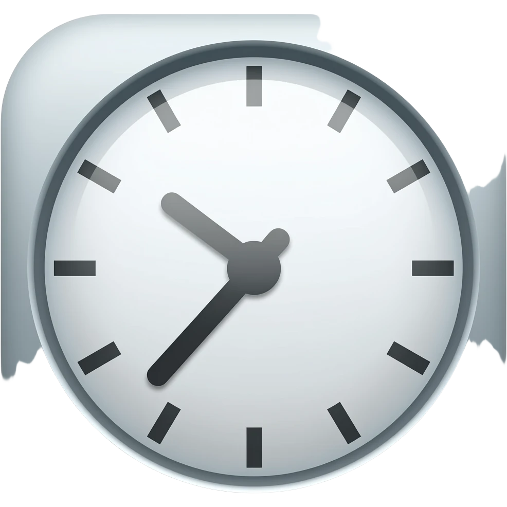 iphone clock icon emoji