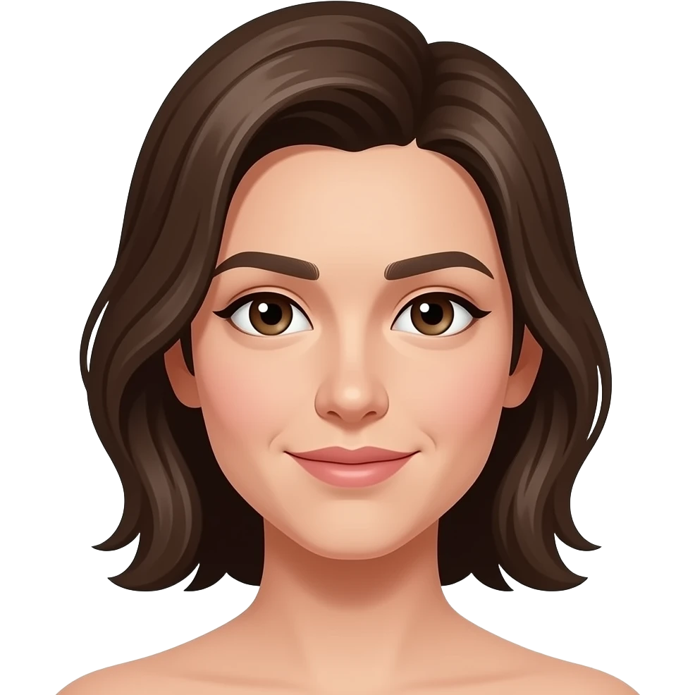 Capelli più lunghi spostati da un lato emoji
