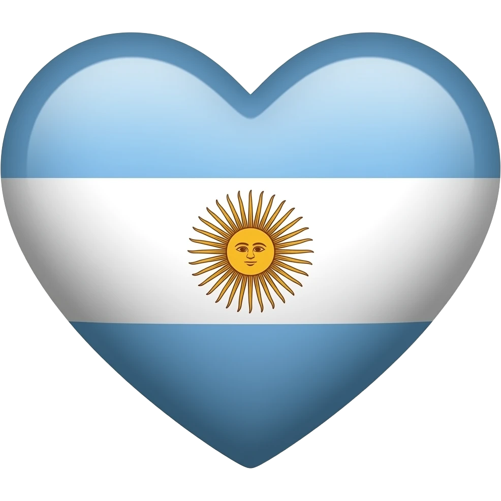 Corazon argentina emoji