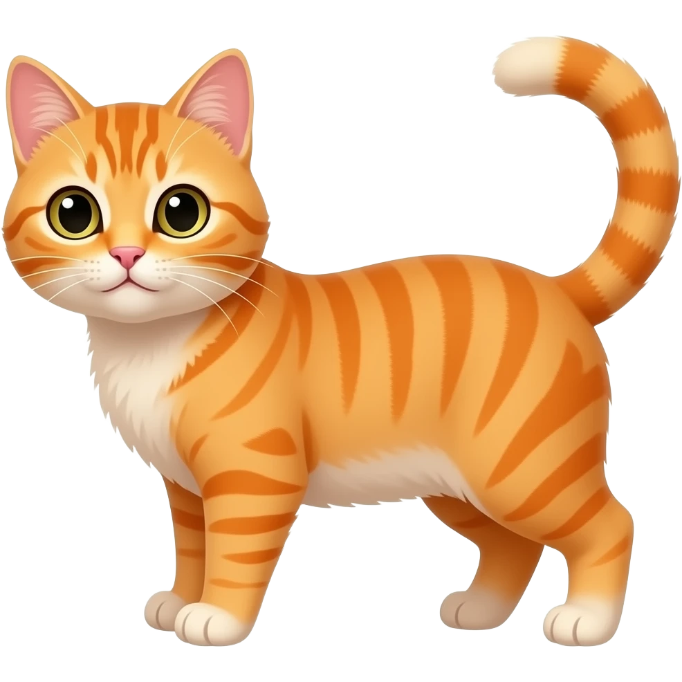 gatito naranja emoji