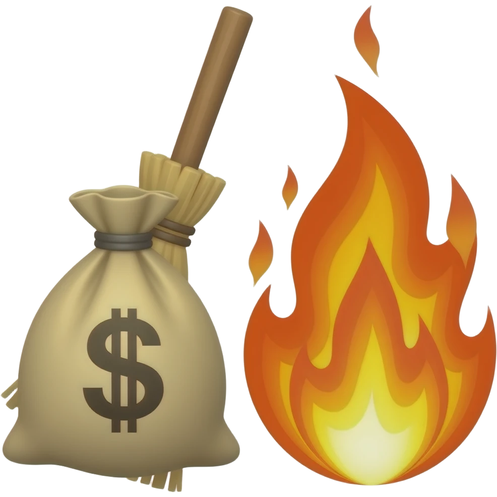 🧹💰❤️‍🔥 emoji