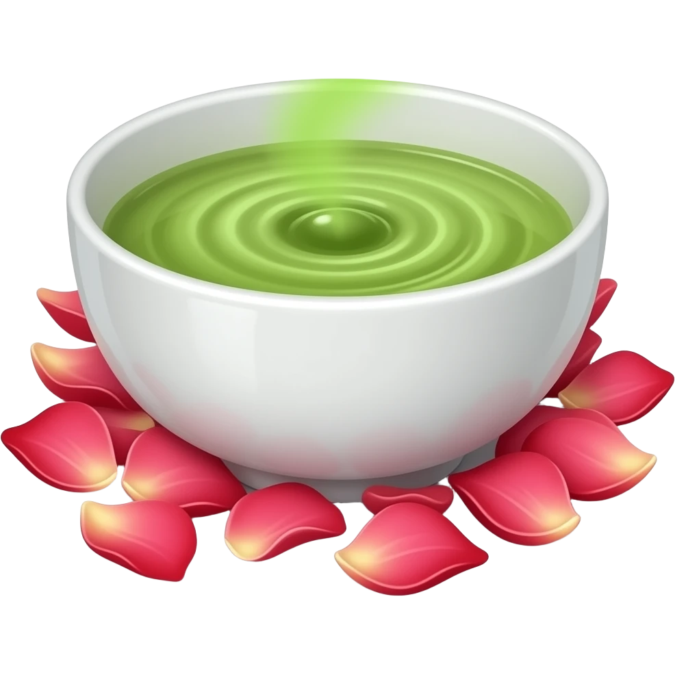 rose matcha emoji