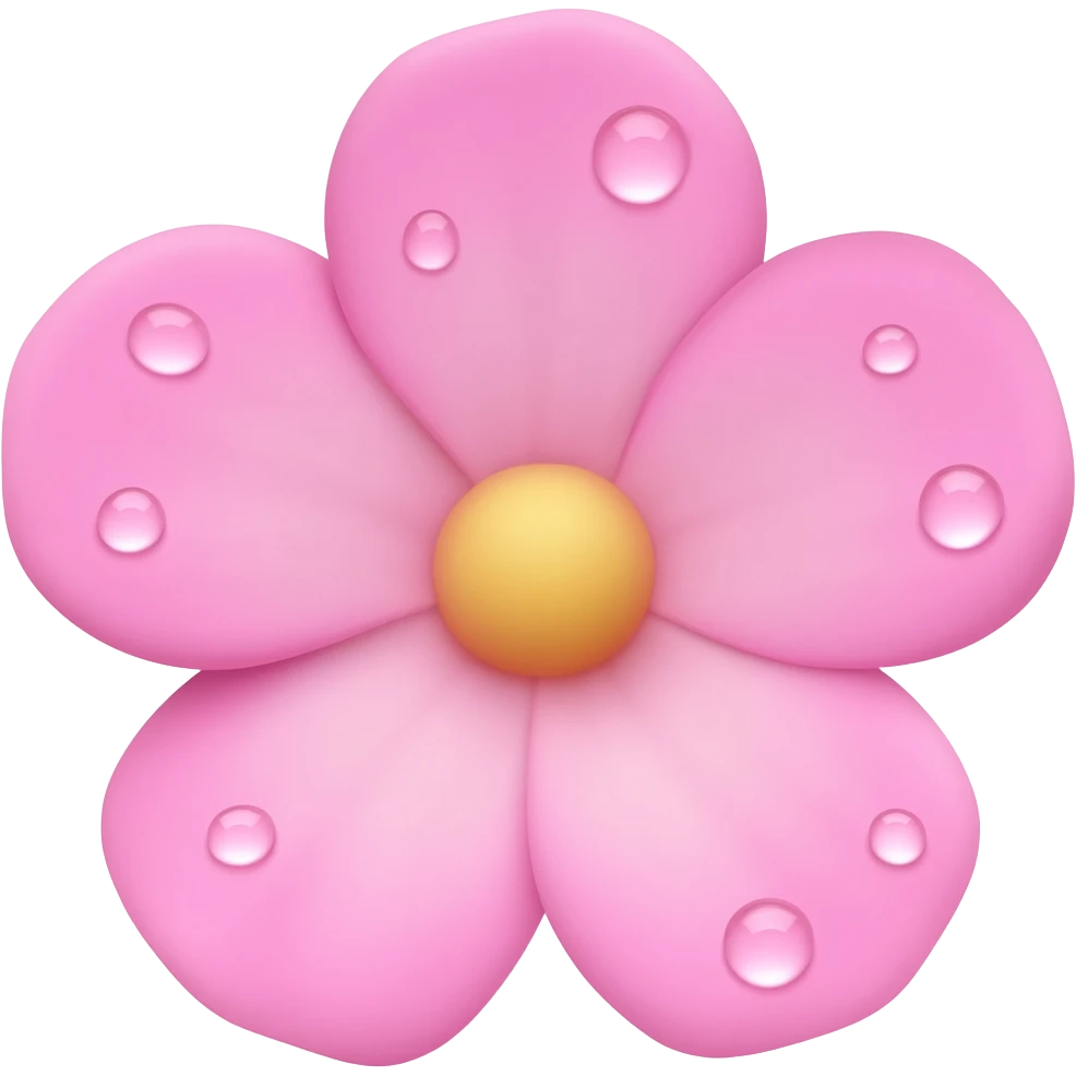 Baby pink flower real emoji