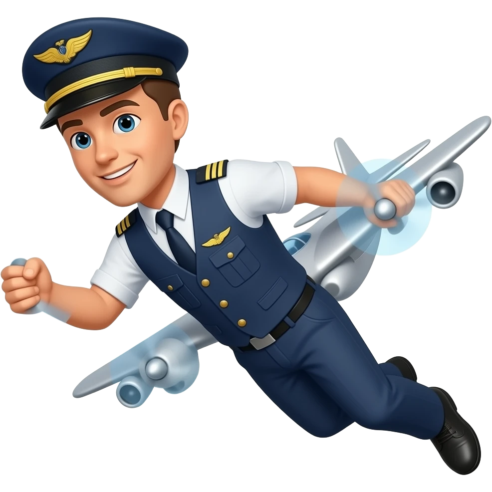 pilot flying emoji