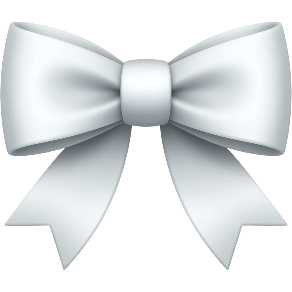 white bow emoji