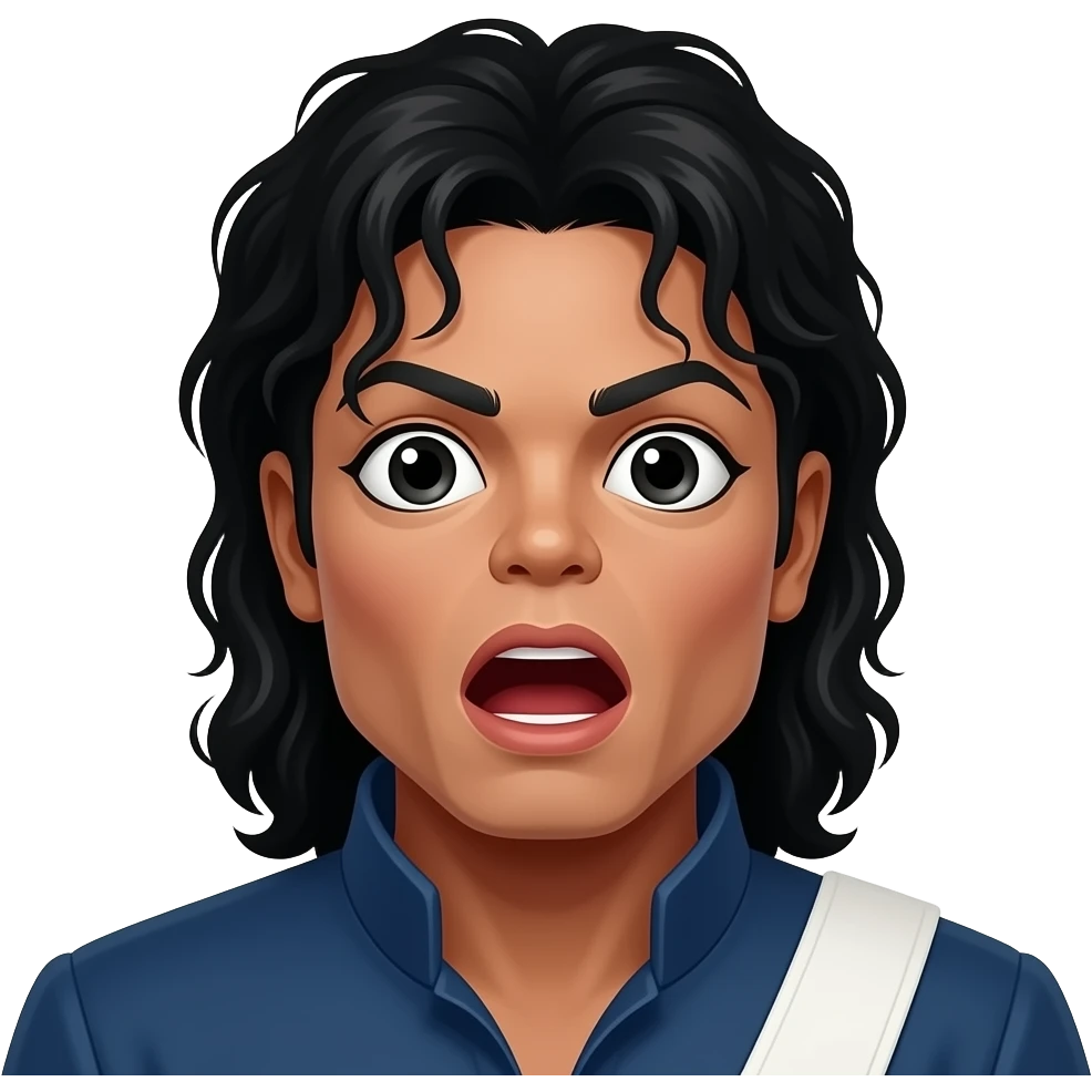 michael jackson making a very shocked face emoji