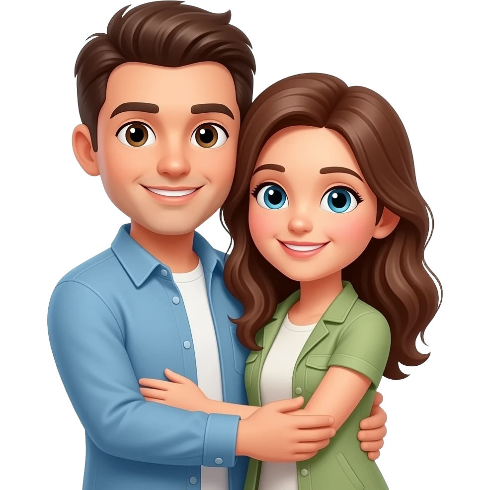 Couple hug emoji