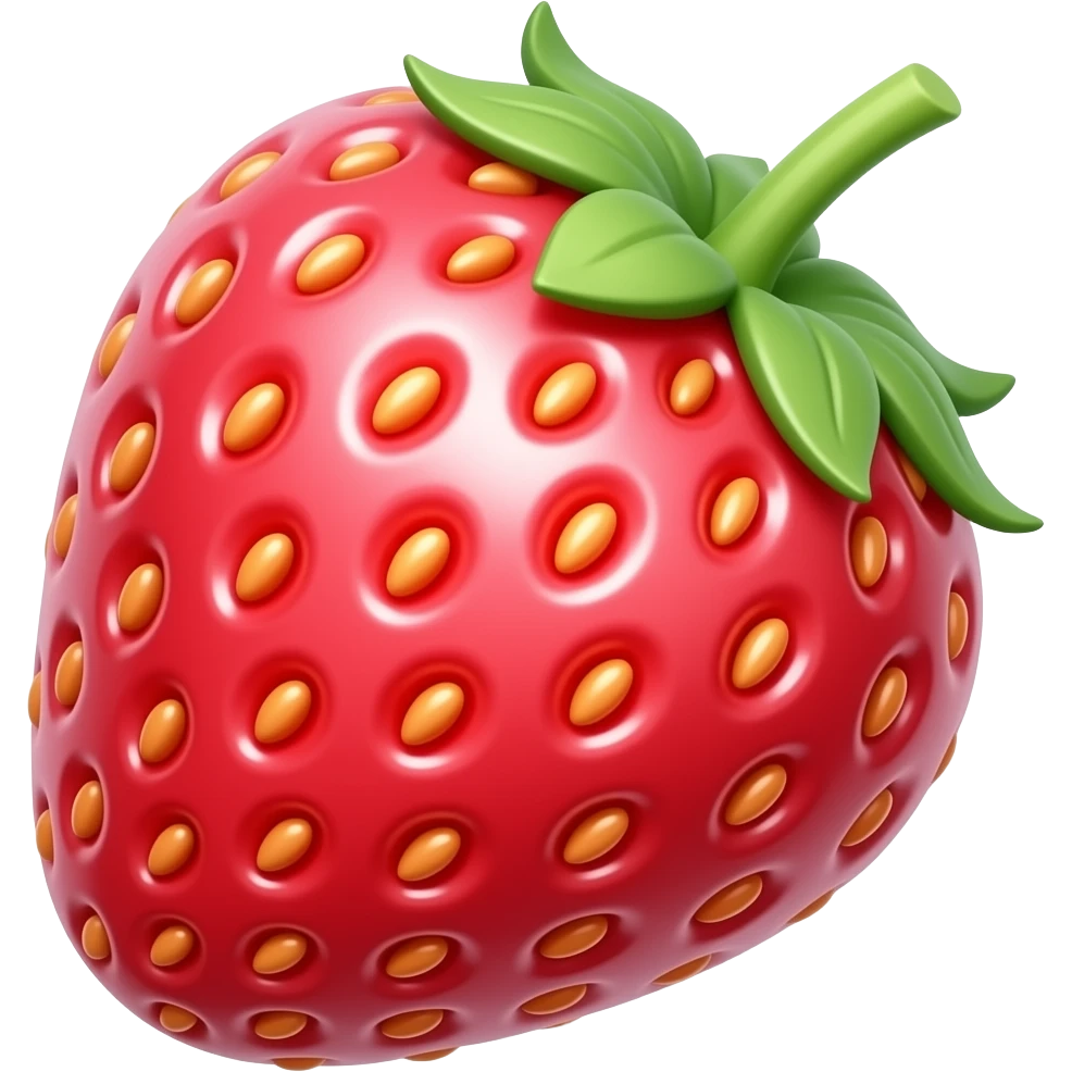 Hot pink aesthetic strawberry emoji