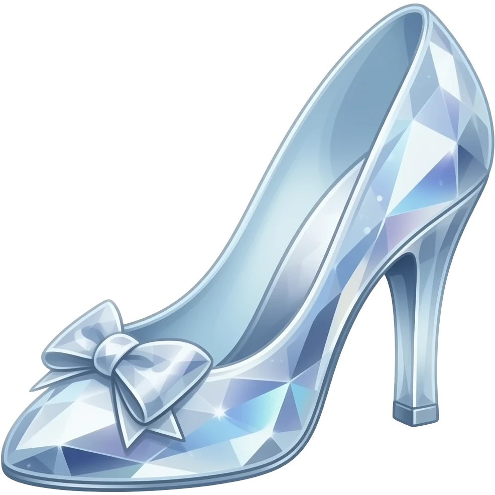 Cinderella's glass slipper emoji
