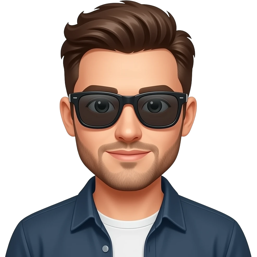 handsome guy dj with sunglasses emoji
