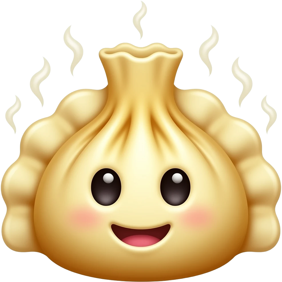Gilter dumpling face emoji