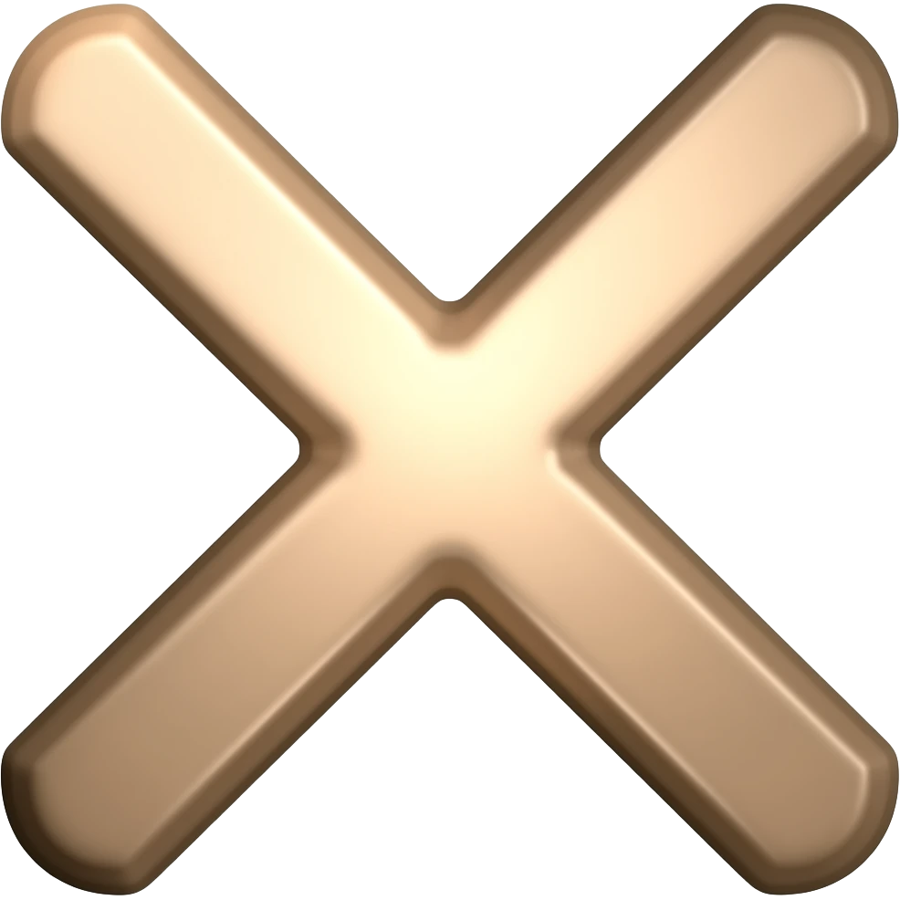 علامة اكس emoji