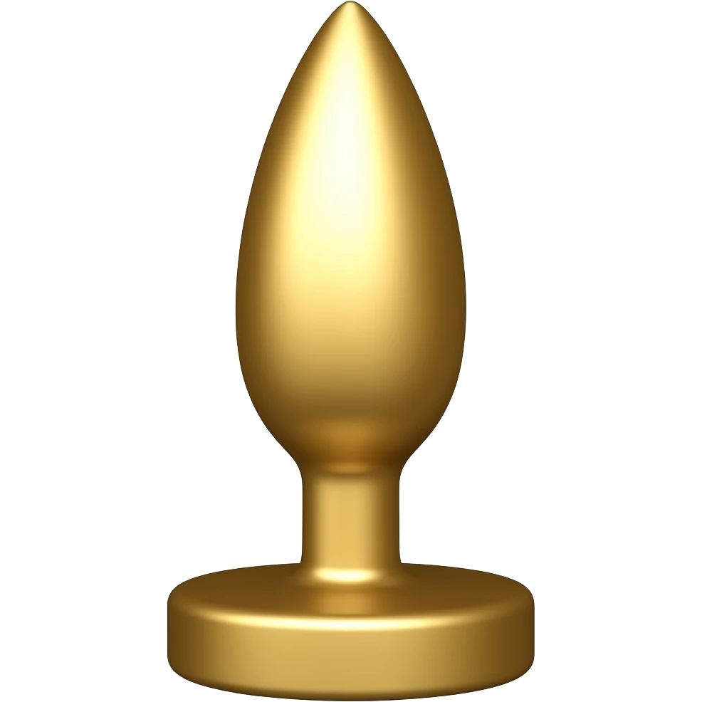 Golde butt plug emoji