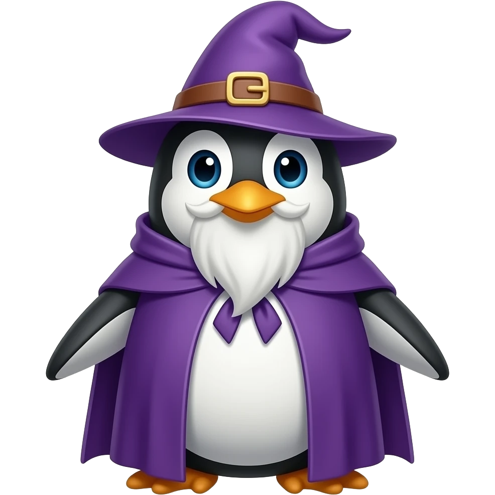 Penguin Wizard emoji