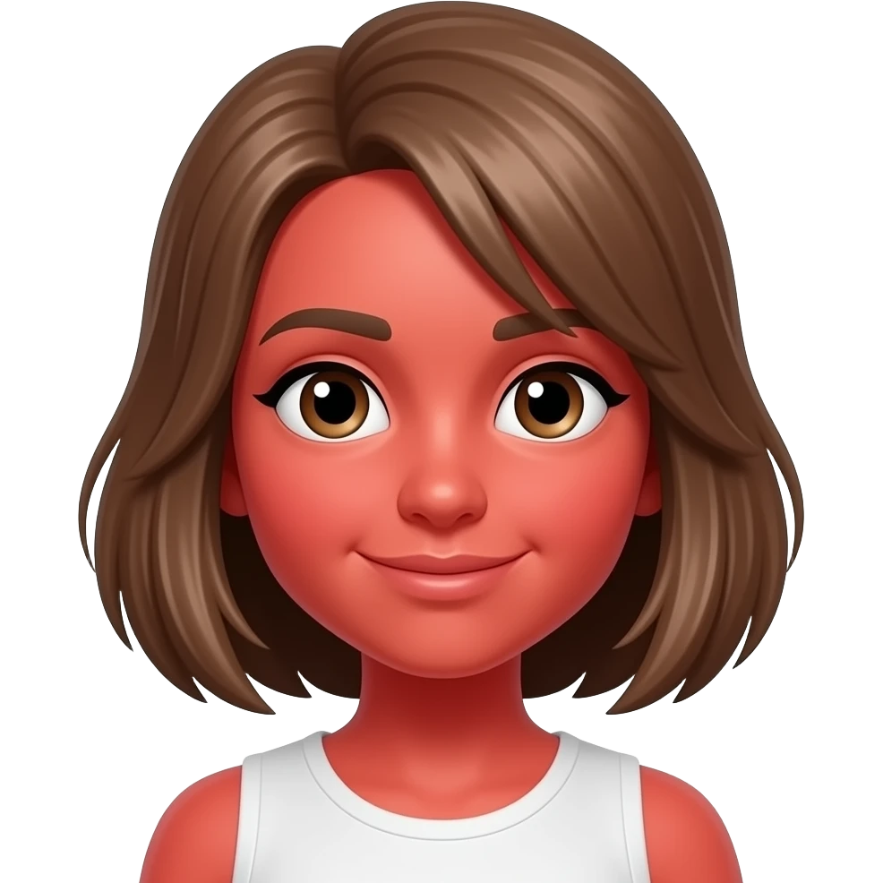 red face girl emoji | AI Emoji Generator