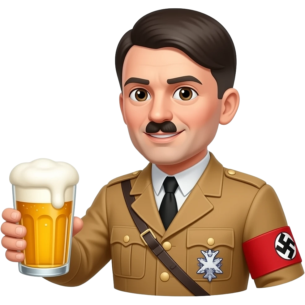 Hitler as bart emoji
