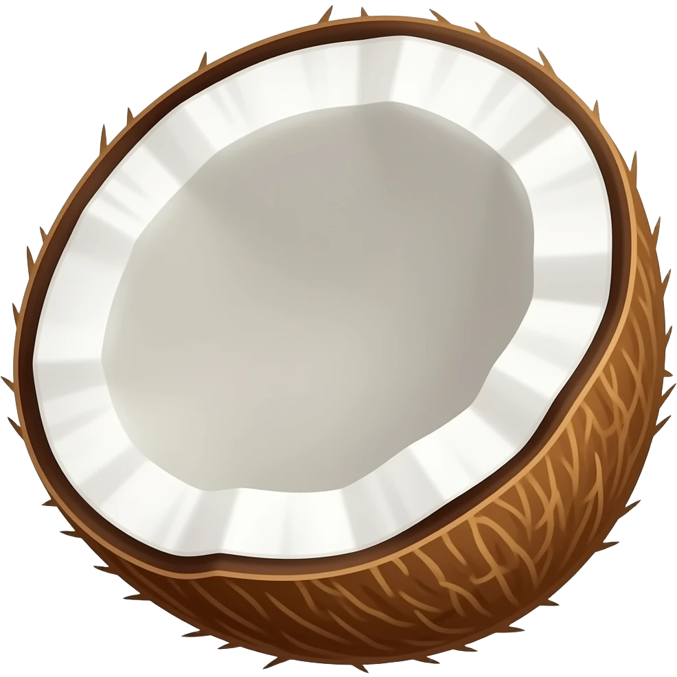 Coconut Husk vegetal emoji
