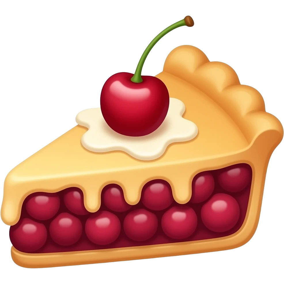 Cherry pie emoji