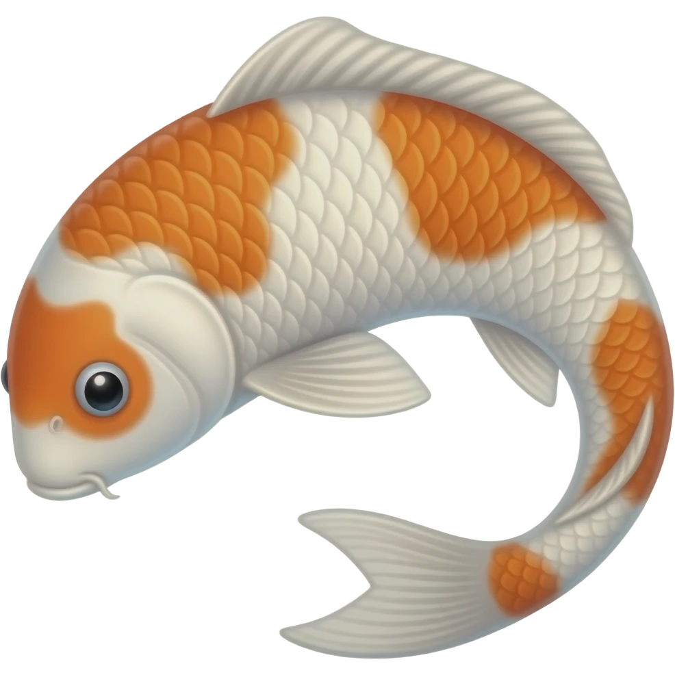 Sleeping Koi fish emoji