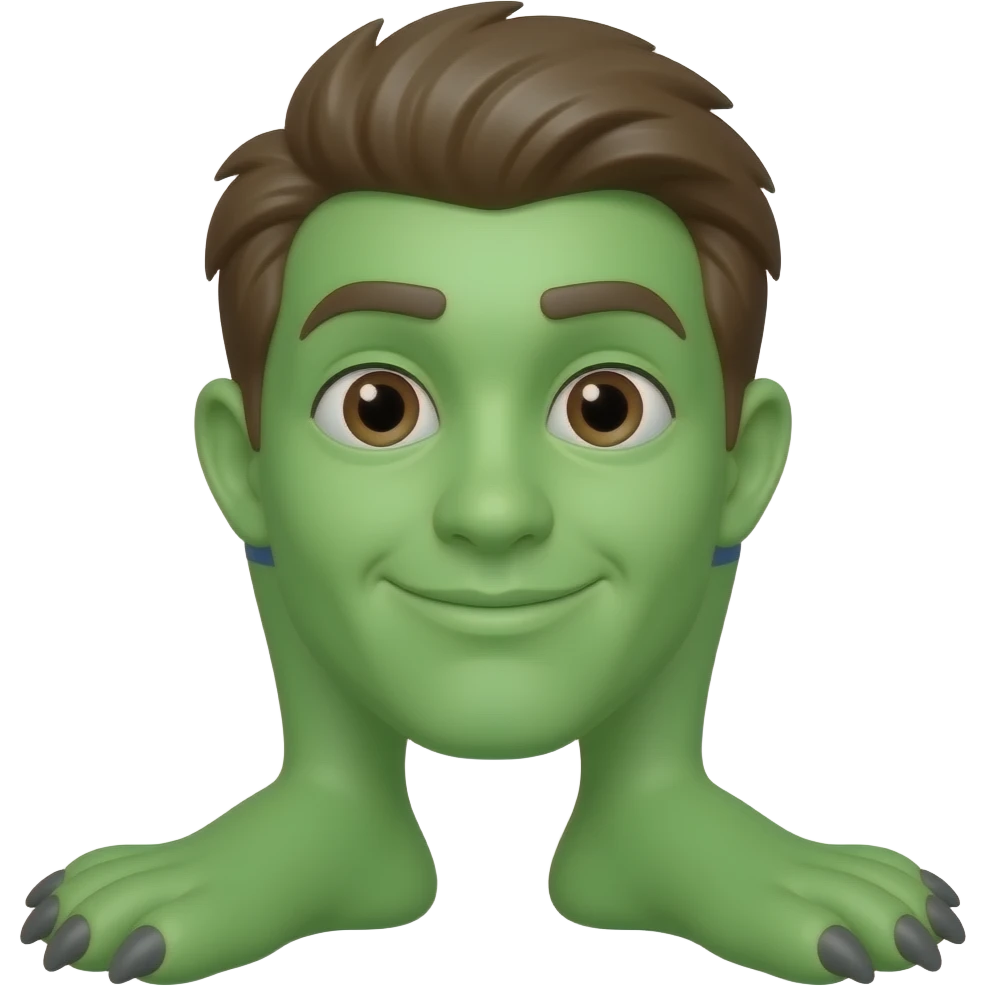 green leg emoji