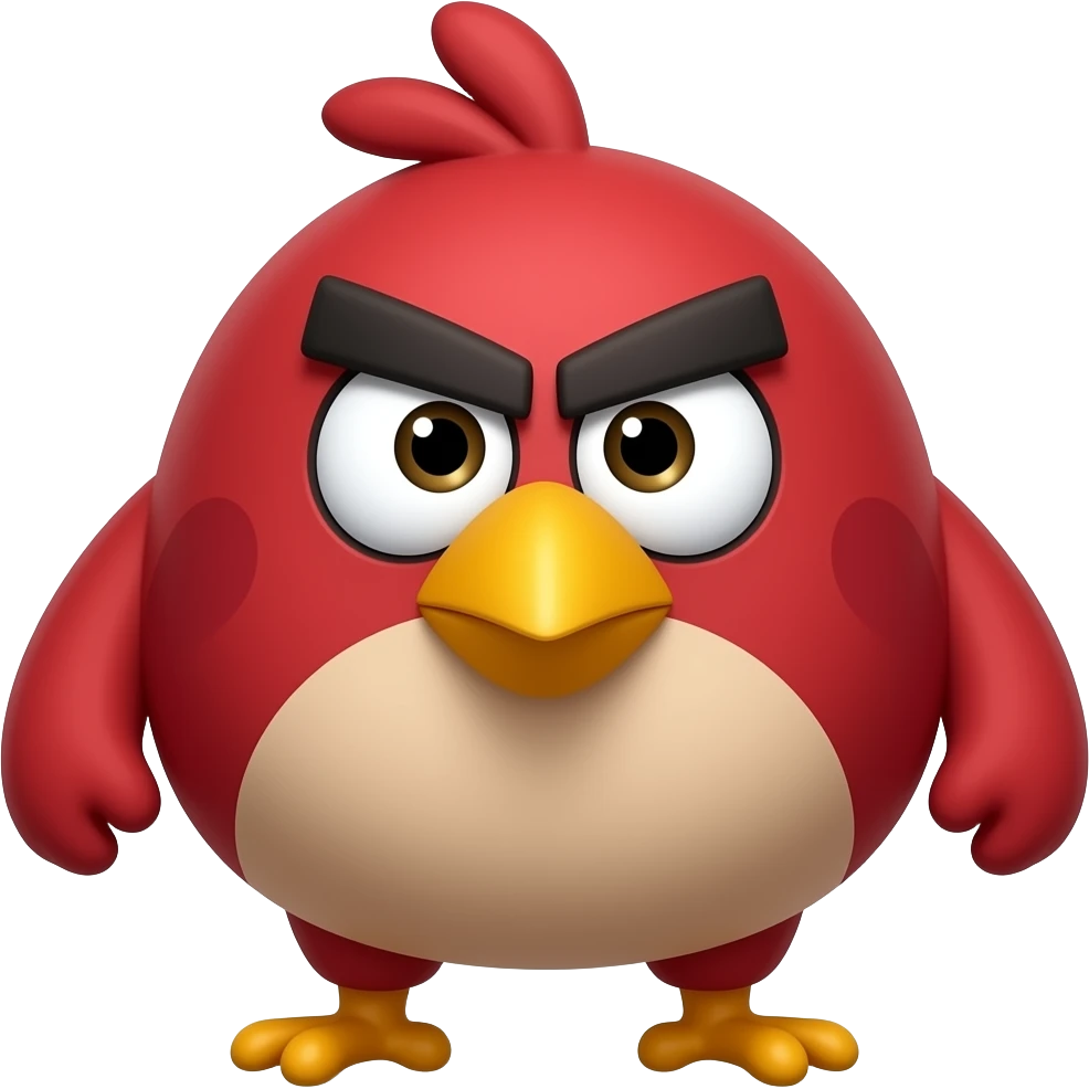 Angry bird emoji